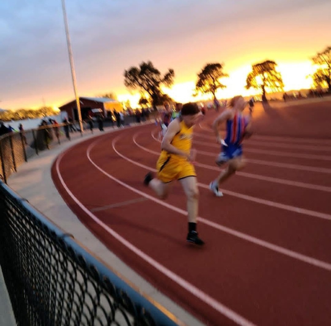 Belle-Plaine running out of the gym after Friday night