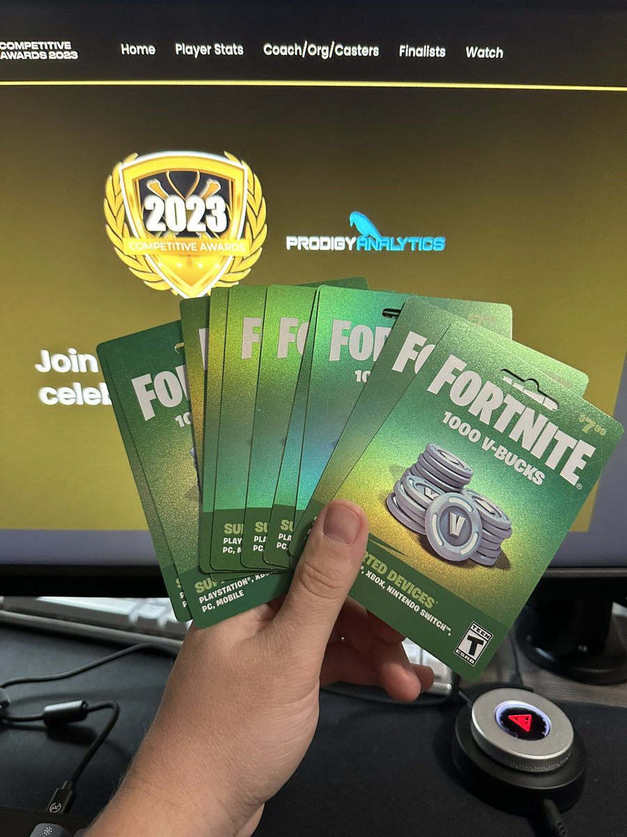 CompAwardsFN's tweet image. 🚨 Partner Announcement 🚨

To celebrate our partnership with @ProdigyAnalytic we are giving away 5x 1000 v-bucks

▫️Follow @ProdigyAnalytic @CompAwardsFN 
▫️Retweet this post
▫️Tag a friend

Winner chosen 12/18