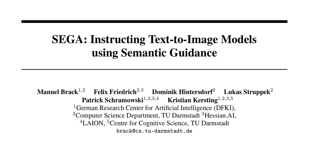 We’re presenting SEGA today at NeurIPS which was one of the works leading  up to LEDITS++. 

See you today at poster #542 from 10:45am-12:45pm.