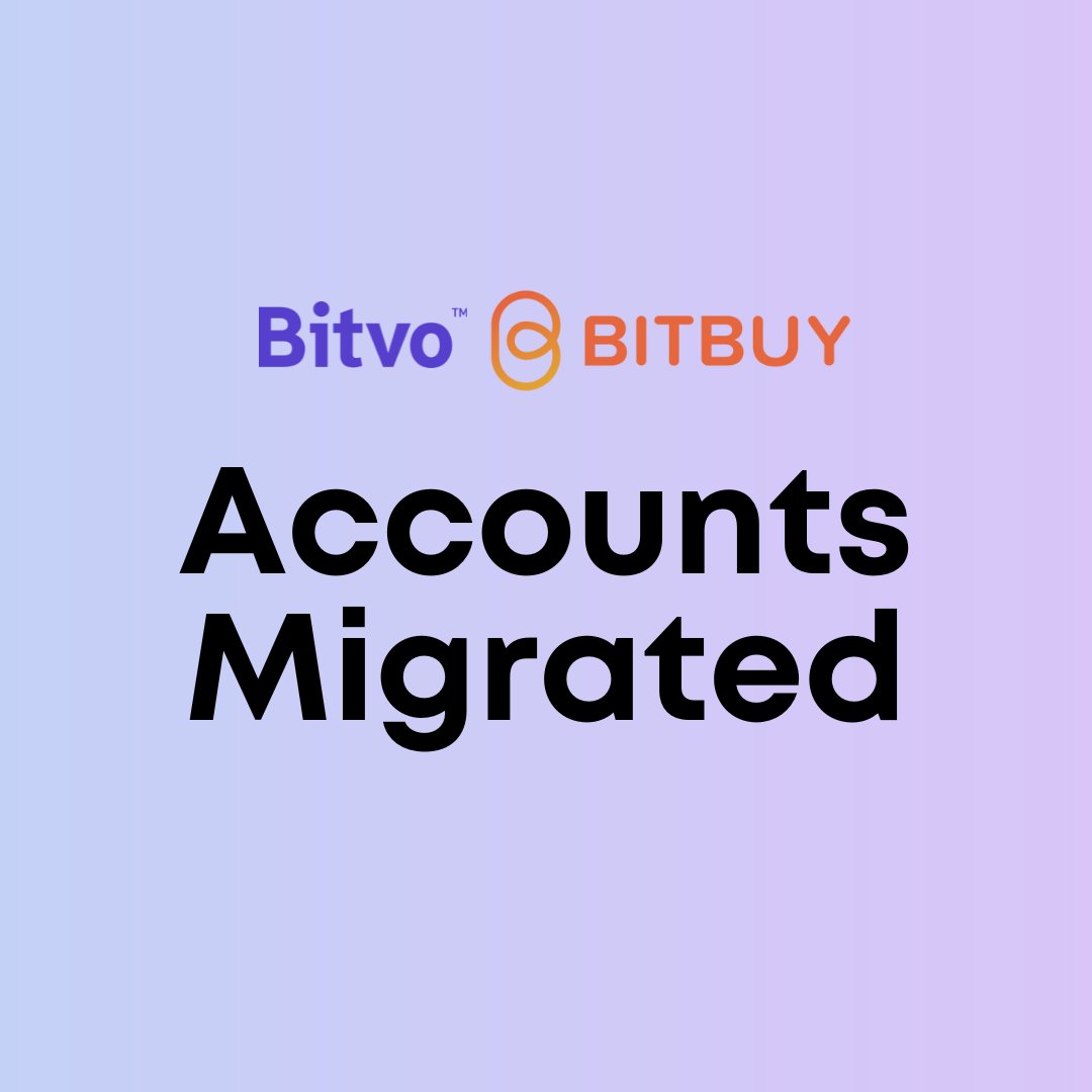 On Nov 15, Bitvo announced the acquisition of all client accounts by @Bitbuy. By Dec 1, all accounts were smoothly migrated to Bitbuy’s platform. Need help? Check out this guide: loom.ly/Un8q2G4. Thanks to our clients and supporters over the past 5 years!