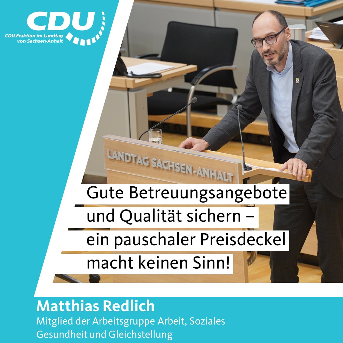 CDU-Fraktion LSA (@cdufraktion_lsa) on Twitter photo Der Landtag hat heute das Gesetz zur Qualitätssicherung in der Kindertagesbetreuung verabschiedet. Mehr dazu in der PM des kinder- und jugendpolitischen Sprechers <a href="/tessmann_tim/">Tim Teßmann</a> unter cdufraktion.de/2023/qualitaet… Der Landtag hat heute das Gesetz zur Qualitätssicherung in der Kindertagesbetreuung verabschiedet. Mehr dazu in der PM des kinder- und jugendpolitischen Sprechers <a href="/tessmann_tim/">Tim Teßmann</a> unter cdufraktion.de/2023/qualitaet…