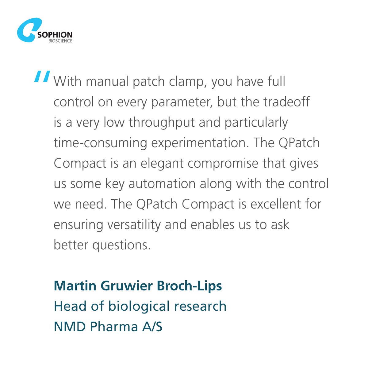 sophionbio's tweet image. @NMDPharma breaks new ground in neuromuscular diseases and @sophionbio&apos;s instruments were part of their research from the start.  

Read the full NMD Pharma customer case story here: sophion.com/cases/nmd-phar…
