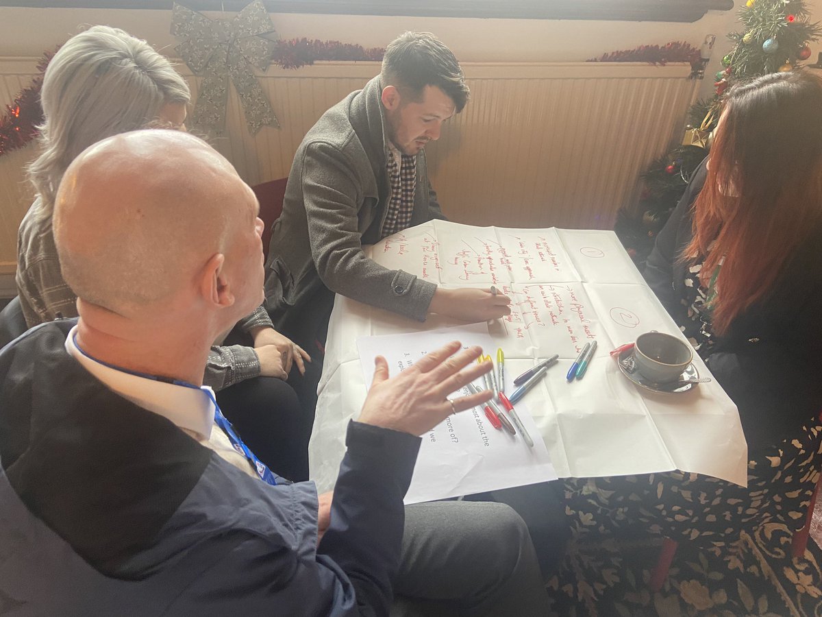 CN_stoke's tweet image. Brilliant Christmas do/in person CN meet -today! we loved seeing everyone in person and chatting all things Stoke and 2024 goals!! Thanks to everyone for coming and thanks to @thecafefenton for the venue and yummy food!!