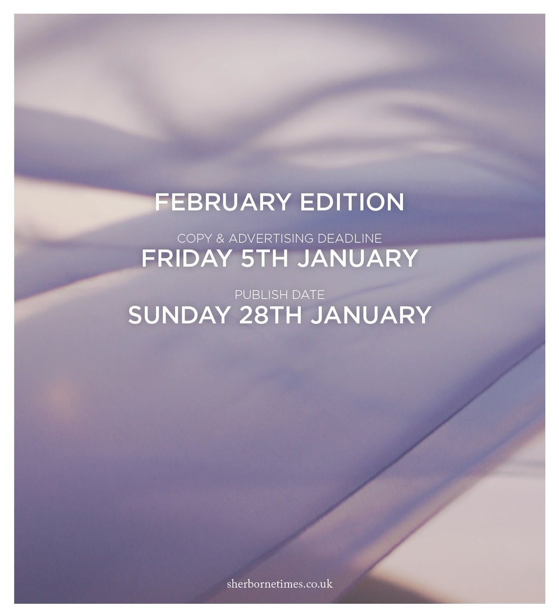 Sherborne Times (@sherbornetimes) on Twitter photo New Year reminders
#smallpress #indiepublishing New Year reminders
#smallpress #indiepublishing