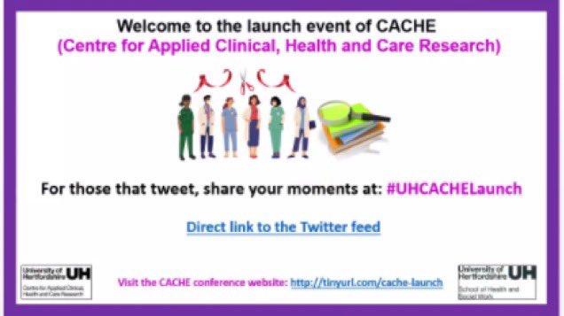 #UHCACHELaunch Some brilliant research presentations and examples of collaboration 👏👏👏