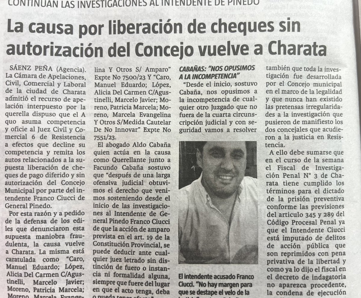 Causa compleja de la política, poco a poco la verdad real va primando y el velo de la justicia comienza a correrse. @cabana.consultores -Abogados