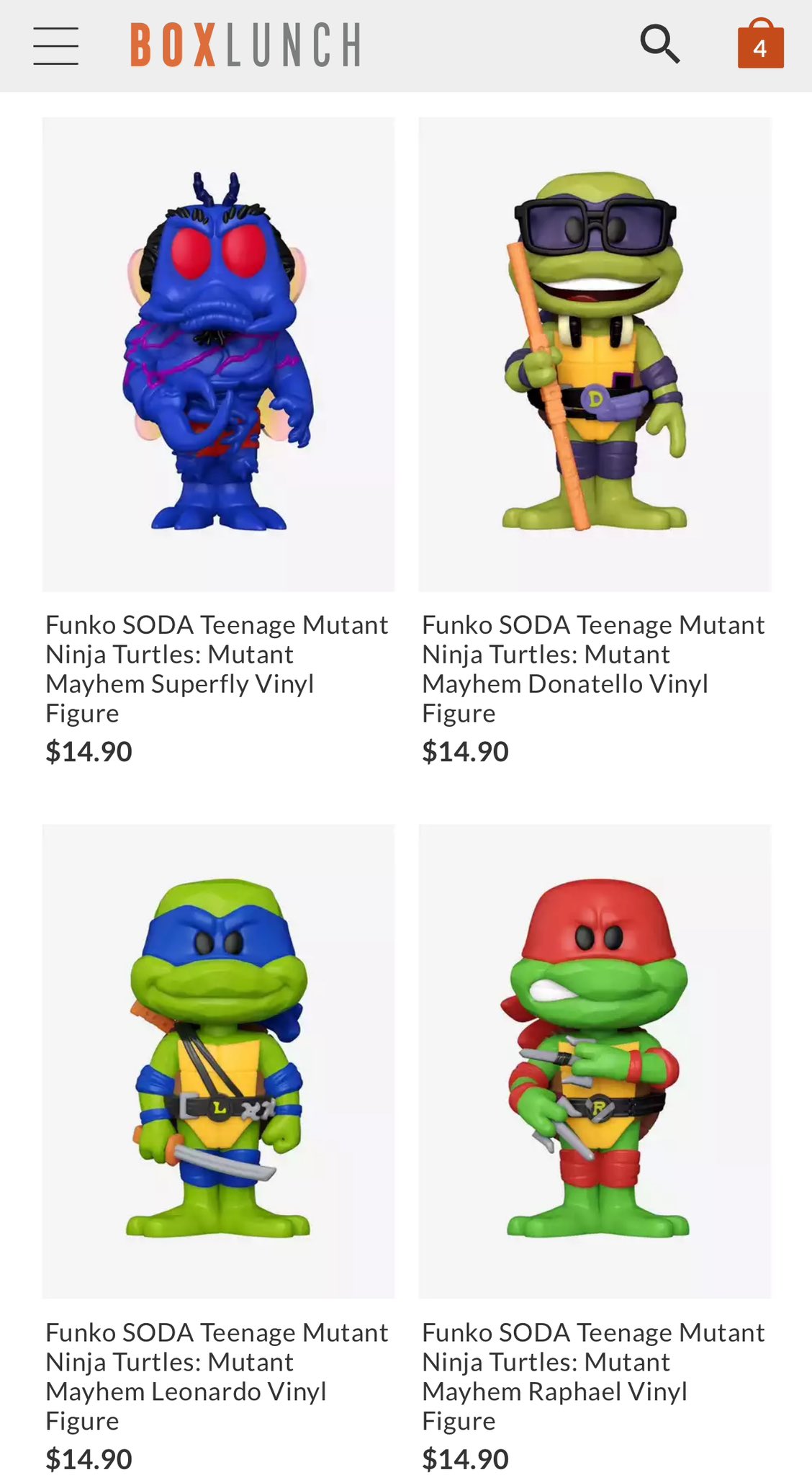 Teenage Mutant Ninja Turtles: Mutant Mayhem Funko Pops and SODA