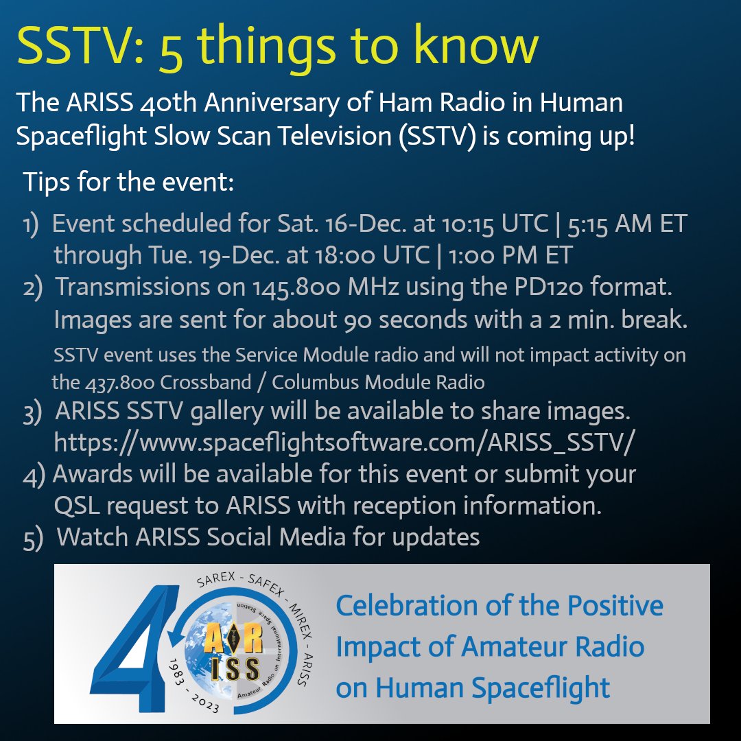 Are you ready for some #SSTV from the @Space_Station this weekend? Here are a few notes we put together to help your activities. Any other tips experienced #HamRadio ops want to share?