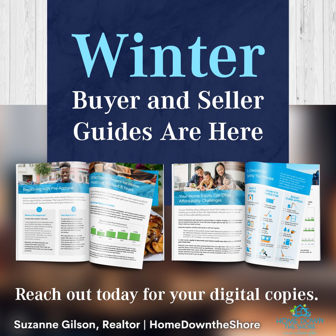 To get the answers you need, DM me today for your digital copies of the Winter Buyer and Seller Guides. They're your key to a clearer understanding of today's housing market. 

#realestateguides #homedecisionmadeeasy #homedowntheshore