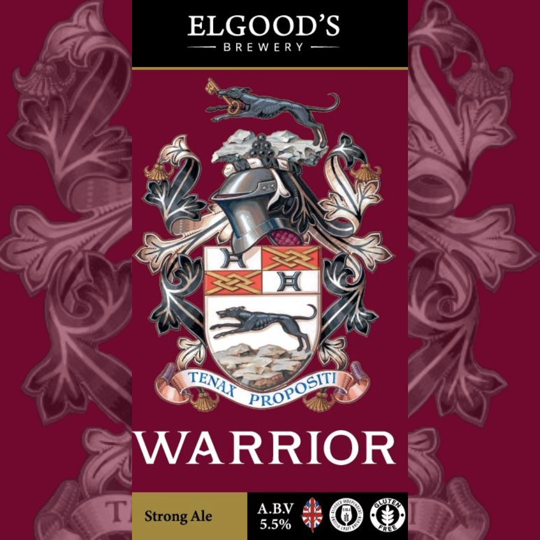 Available for a limited time on draught, our Warrior ale is a traditional English ale brewed with Maris Otter Pale Ale, Amber and Crystal malts for a fruity malty flavour and hopped with Challenger, Goldings and Fuggles for a well-developed hop character.
#elgoodsbrewery #realale