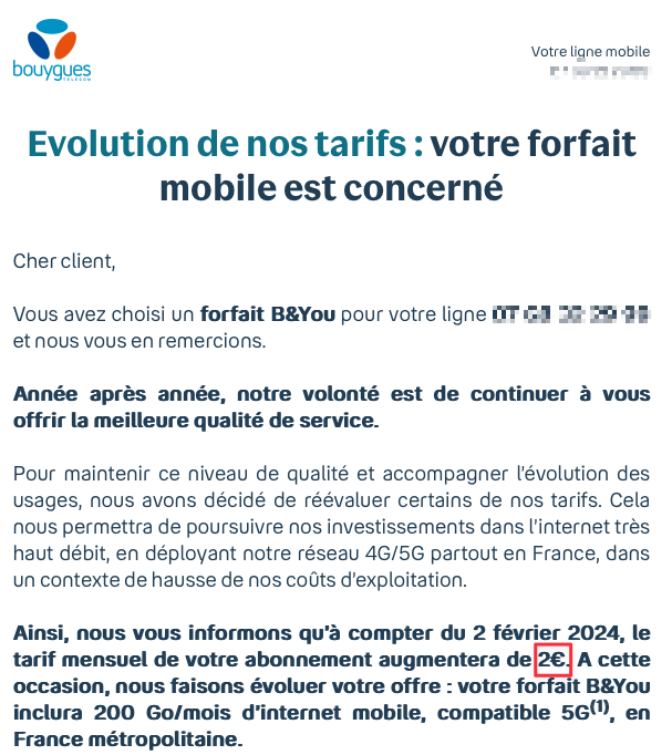 pascal_achard's tweet image. Je reçois cet email deux fois par ans. Au revoir @bouyguestelecom 

#inflation