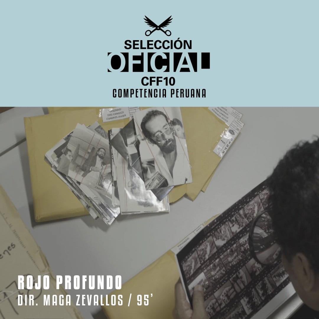 [📽️Selección oficial ] Rojo profundo ha sido seleccionado para la Competencia Peruana del 10° Censurados Film Festival 

🎬🍿 #CFF10 se realizará en enero, del 12 al 18 en la ciudad Arequipa.
#10CFF #CinePeruano #SeleccionOficial #ArequipaCine
#FestivalDeCine #CineLatinoamericano