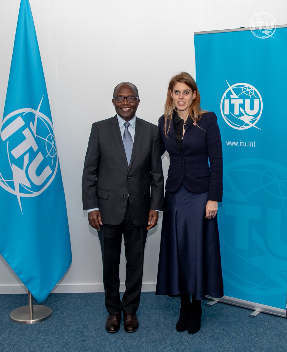 I was honoured to meet HRH Princess Beatrice of York yesterday, an inspiring voice to help bridge the gender #DigitalDivide through #EQUALSinTech