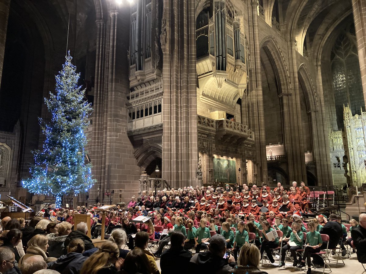 Last night we entertained over 500 people <a href="/LivCathedral/">Liverpool Cathedral</a> at our first full ‘All Ages Sing’ Christmas Concert involving all our current choral ensembles, including our two new Junior Choirs based in Knowsley and Sefton.