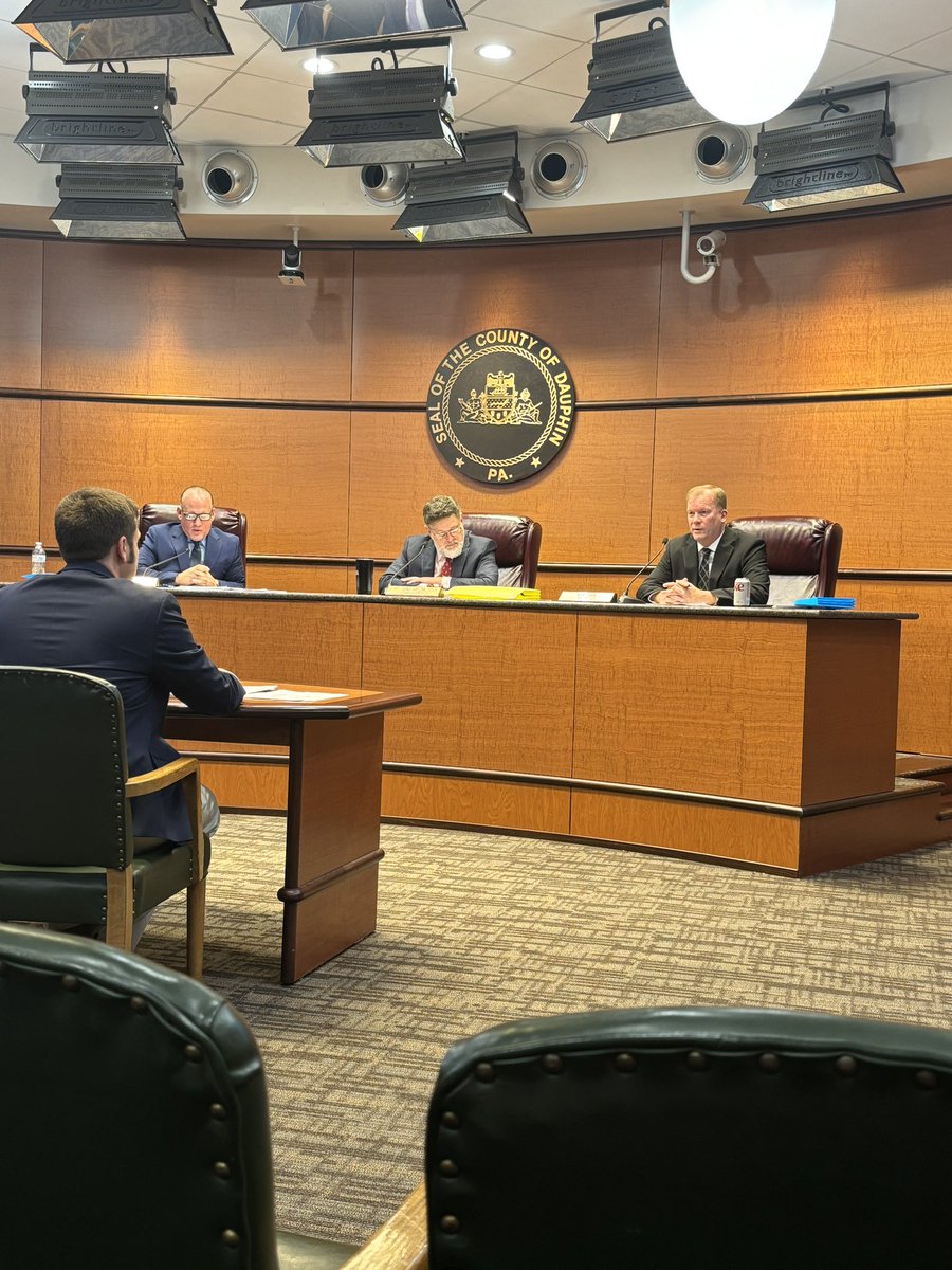 Happening now: @DauphinCounty commissioners approved the 2024 budget. This is the 19th straight year without a property tax increase. @abc27News