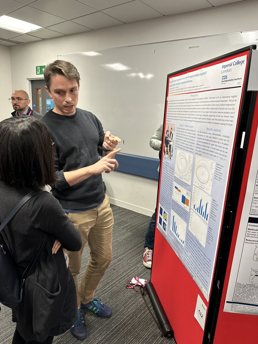 Paul Strutton (@strutton_paul) on Twitter photo Imperial BRC-funded PhD student <a href="/physiorow/">Rowan Boyles</a> presenting his pre-doctoral fellowship work, funded by <a href="/ImperialCharity/">Imperial Health Charity 💙</a>, on motor cortical mapping in spinal cord injury at the <a href="/ThePhySoc/">The Physiological Society</a> #HumanMovement meeting.
<a href="/MSkLab1/">MSk Lab</a>
<a href="/ImperialSandC/">Surgery and Cancer</a>
<a href="/ImperialBRC/">NIHR Imperial BRC</a> Imperial BRC-funded PhD student <a href="/physiorow/">Rowan Boyles</a> presenting his pre-doctoral fellowship work, funded by <a href="/ImperialCharity/">Imperial Health Charity 💙</a>, on motor cortical mapping in spinal cord injury at the <a href="/ThePhySoc/">The Physiological Society</a> #HumanMovement meeting.
<a href="/MSkLab1/">MSk Lab</a>
<a href="/ImperialSandC/">Surgery and Cancer</a>
<a href="/ImperialBRC/">NIHR Imperial BRC</a>