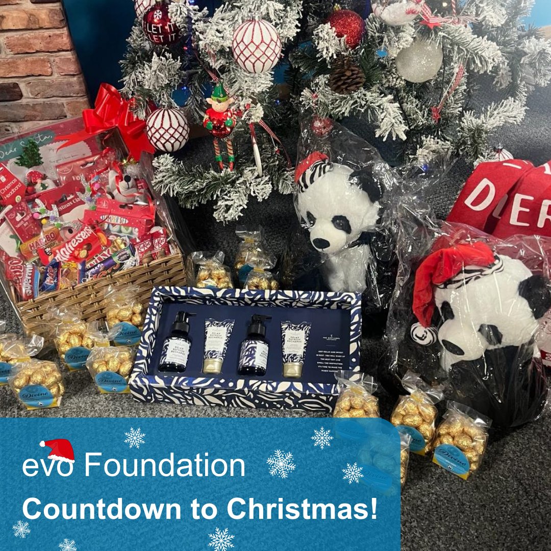 Our Countdown to Christmas is in full swing, with over £600 raised so far! Here are just some of our fantastic prizes donated by employees and partners of evo for the festive raffle, with Amazon vouchers, golfing equipment and more hampers to come! #CountdownToChristmas