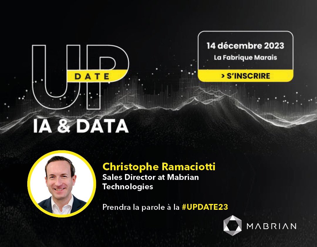 Tomorrow in Paris our colleague Christophe Ramaciotti, Sales Director at <a href="/MabrianOfficial/">Mabrian Technologies</a>, will join a discussion on the role of AI in observing tourism trends. Don't miss out on this expert-led Update by <a href="/Eventiz_travel/">Eventiz</a>! #UPDATE23