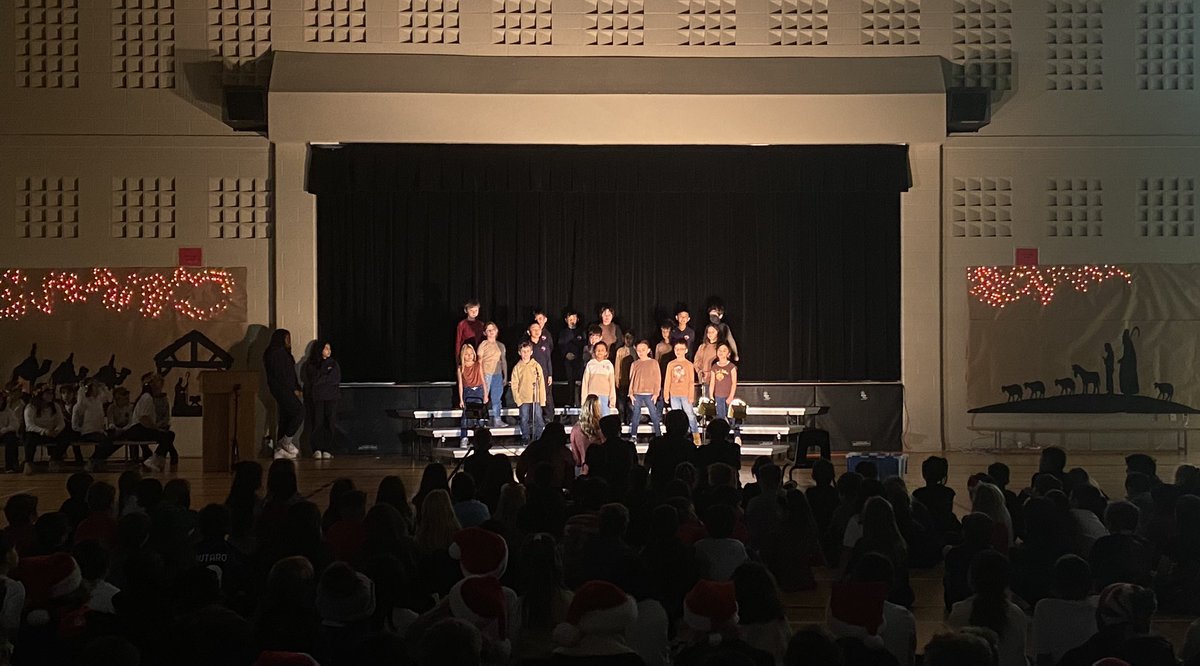 Getting ready for our Christmas Concert! We are looking forward to welcoming our families tomorrow 🎄✨
