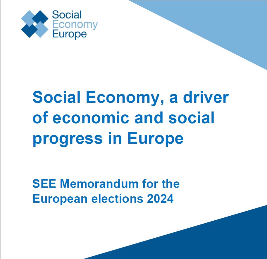 🙌The SEE Memorandum for the European Elections 2024 is already available on our website! Our 3 main proposals are: 1. Renewal of the SE Intergroup 2. Appointment of a 🇪🇺Commissioner responsible for Social Economy 3. Pursue the SEAP Find it here👉socialeconomy.eu.org/wp-content/upl…