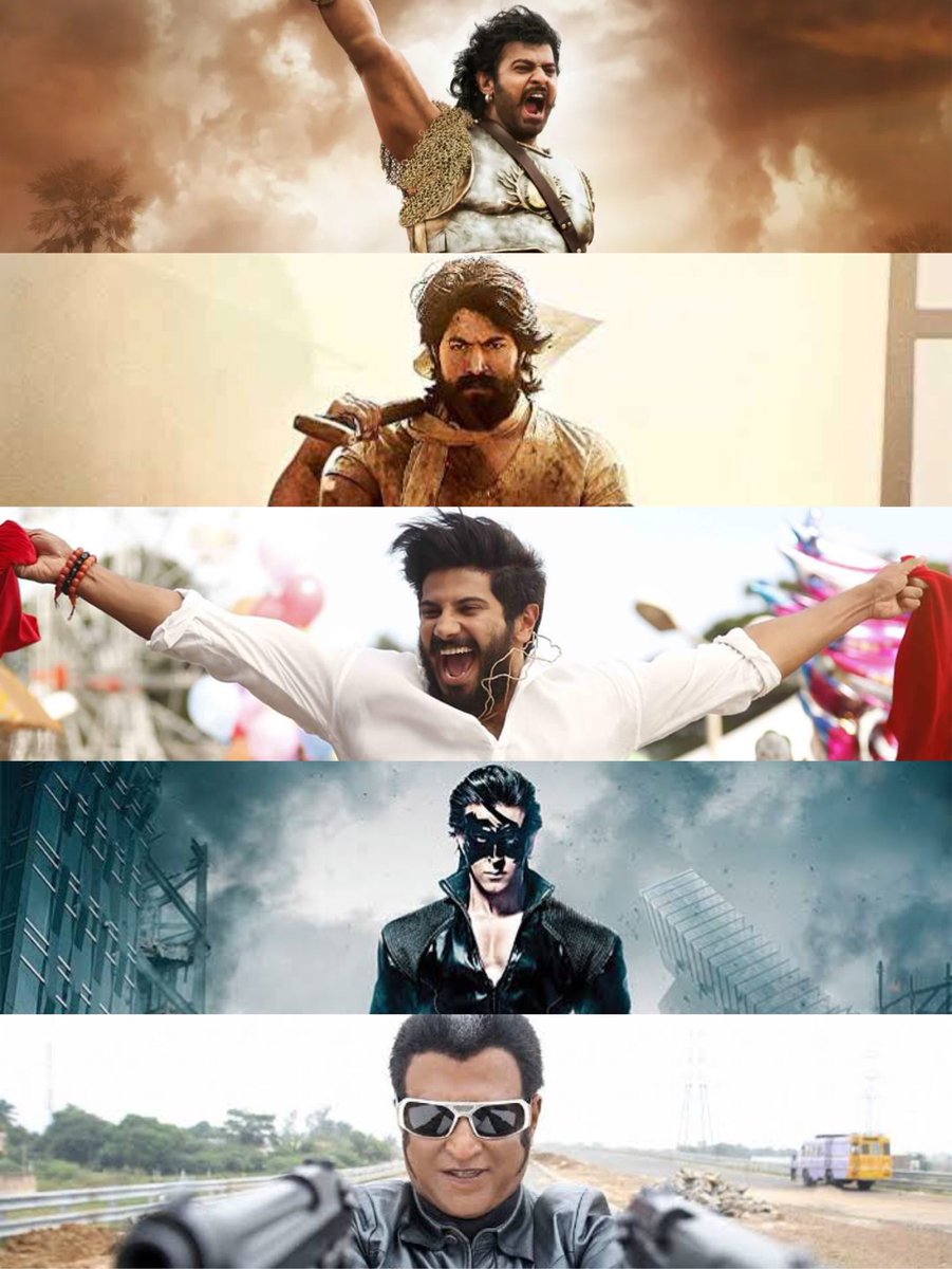 most popular film characters in india from each industries :