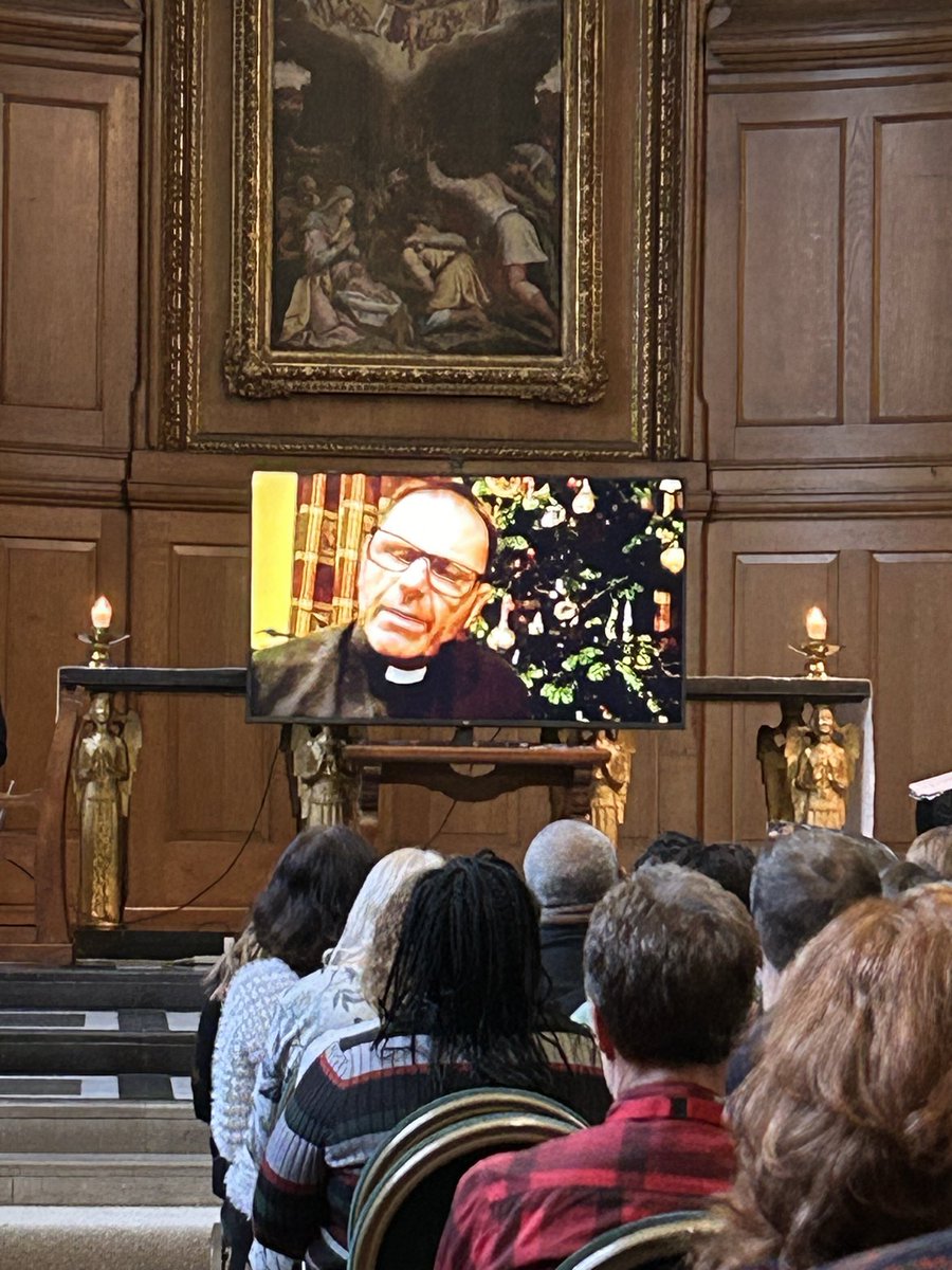 Wonderful to gather today with colleagues from across the Connexional team for our carol service. During this advent time, it was moving and sobering to be reminded by Dave Hardman of the reality of life in Bethlehem right now too. 🙏🏼 #Hopeful #GodWithUs #Emmanuel