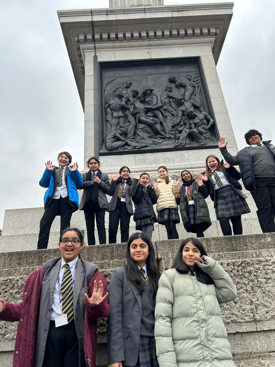 Enjoying some of the city’s most iconic structures in Trafalgar Square. 

#manorhighschool #manordta #londonday