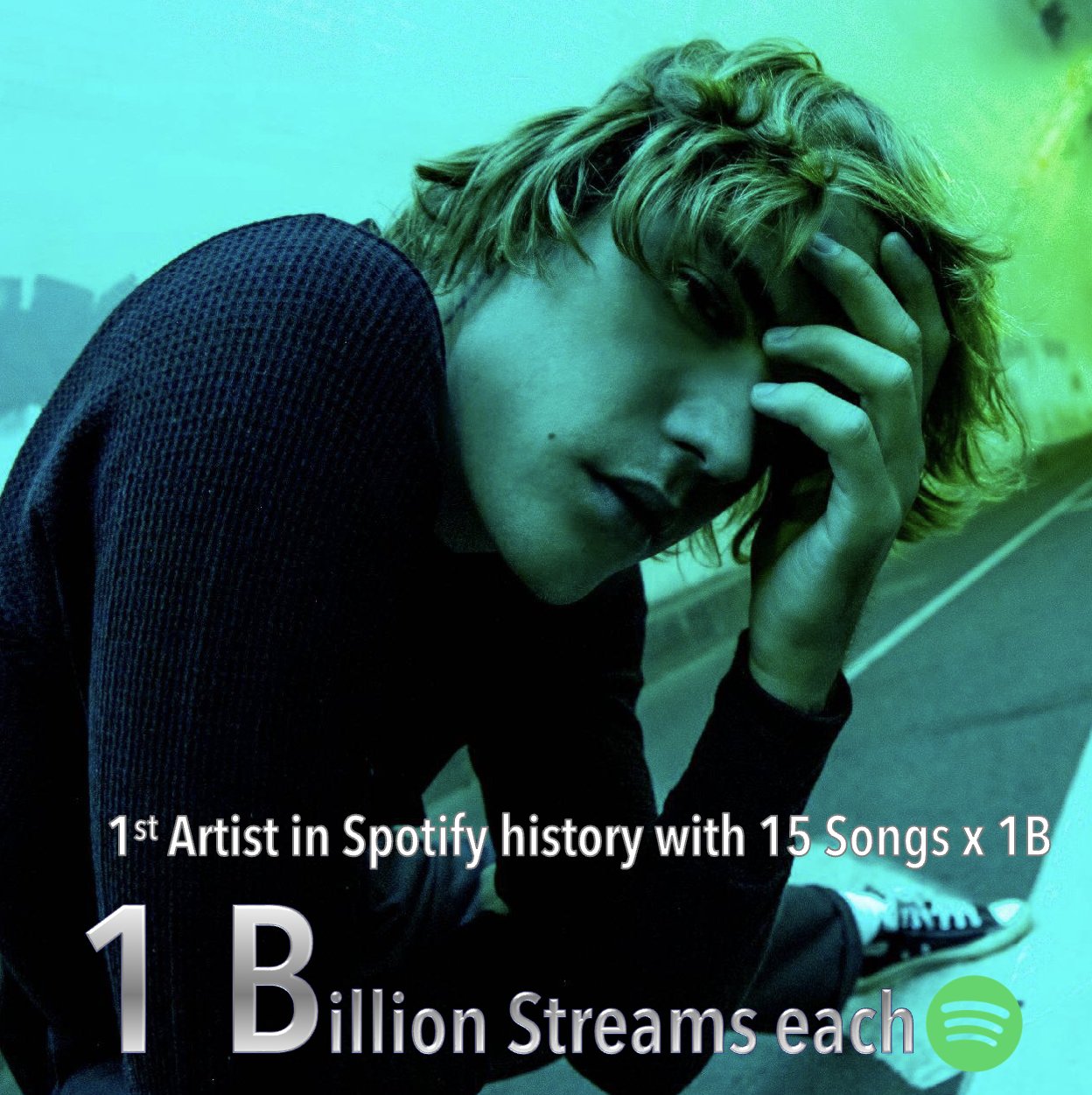 World Music Awards on X: #justinbieber's #Ghost has surpassed 1 Billion  streams on Spotify! The Superstar extends his record for most songs with  over 1 Billion streams in Spotify history (13)!💪🥇💥1⃣🅱️🎧❌1⃣3⃣🎶🐐👑💚  🎧