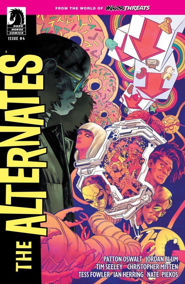 The Alternates #4 hits shelves today nerds!!! 

I absolutely fell in love with this book and characters. It’s a fun, creative, and thought provoking look at the superhero and one I couldn’t put away. Amazing work @BlumJordan @pattonoswalt @Chris_Mitten @TessFowler ⚡️⚡️⚡️