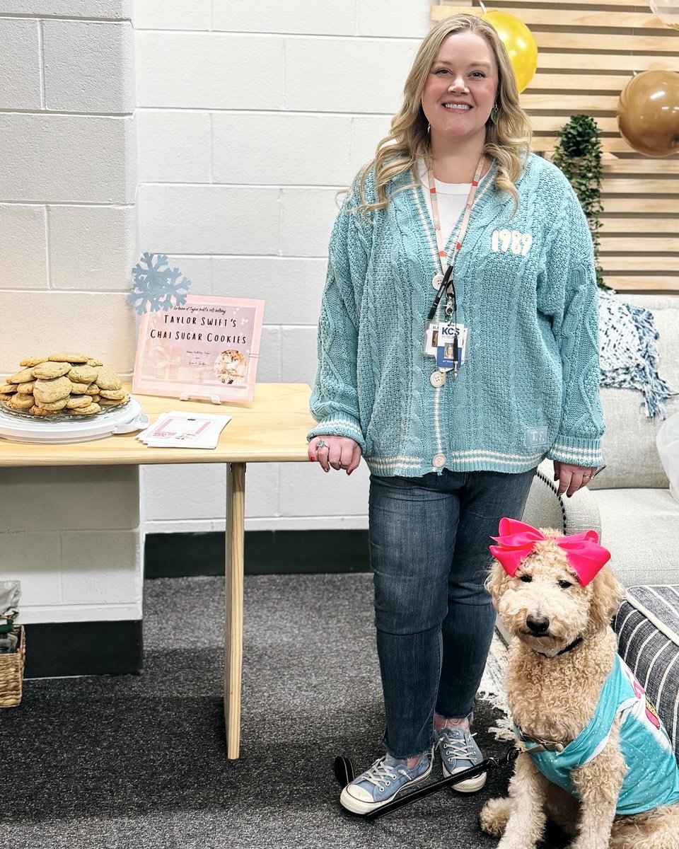 When Goodie Day &amp; Taylor’s birthday coincide, what’s a Swiftie to do? Bake her chai sugar cookies, of course. 🫶🏻 <a href="/taylornation13/">Taylor Nation</a> <a href="/taylorswift13/">Taylor Swift</a> <a href="/TS13ontour/">The Eras Tour Updates</a> #HappyBirthdayTaylorSwift #schoolcounselor #therapydog #1989TaylorsVersion  #TheErasTourFilm