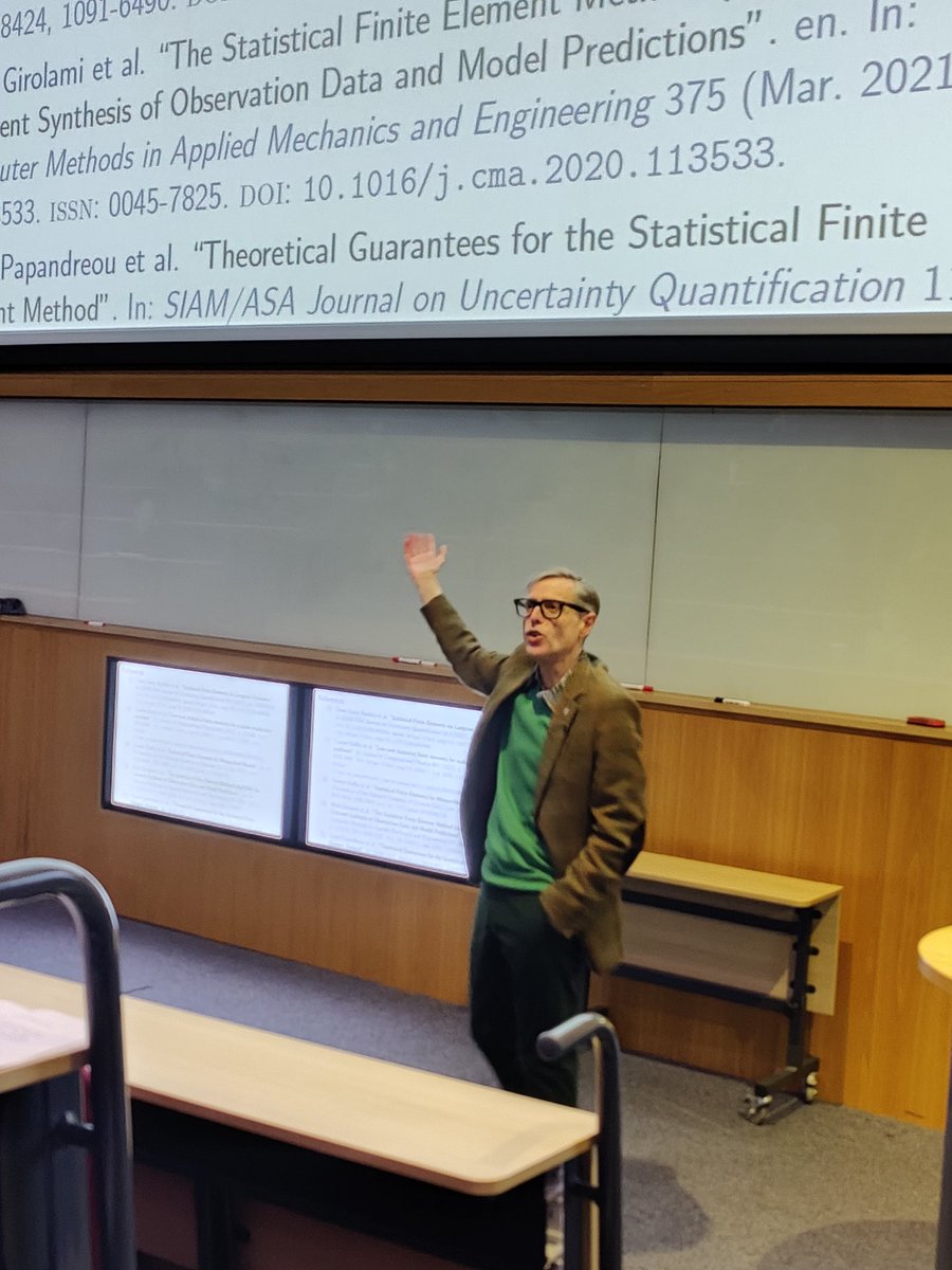 Gerardo Adesso (@gerardoadesso) on Twitter photo Fascinating <a href="/UoNMaths/">Nottingham Maths</a> Colloquium today by <a href="/TuringChiefSci/">Mark Girolami</a> on the Statistical Finite Element Method Fascinating <a href="/UoNMaths/">Nottingham Maths</a> Colloquium today by <a href="/TuringChiefSci/">Mark Girolami</a> on the Statistical Finite Element Method