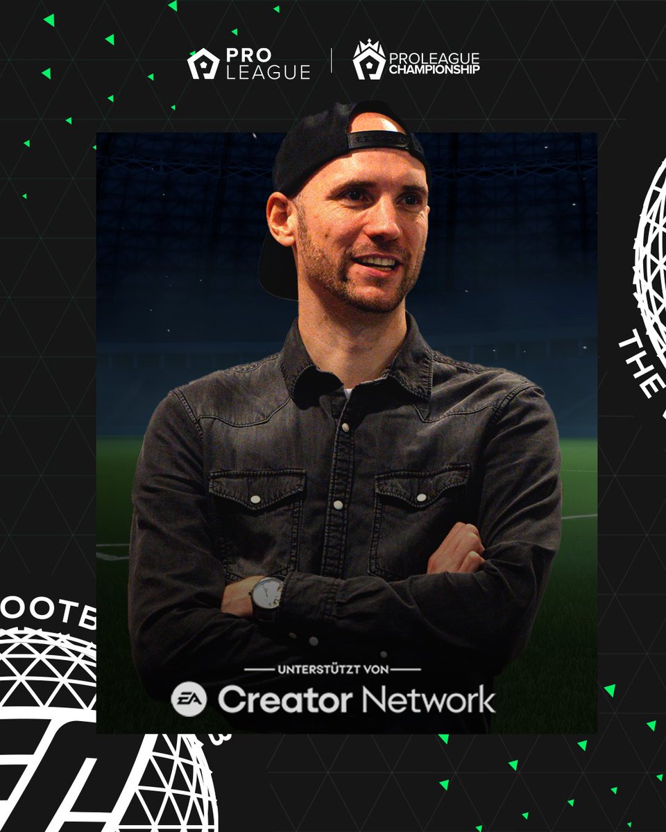 Since 19 May 2023, I have been part of the big EA Creator Network family as the first German in the Pro Clubs (11vs11) area and I am very happy about this recognition of my work. Ready for more. 🔥💯

<a href="/proleaguecom/">ProLeague</a> <a href="/proleaguede/">ProLeague DE</a> <a href="/easportsfcde/">EA SPORTS FC</a>