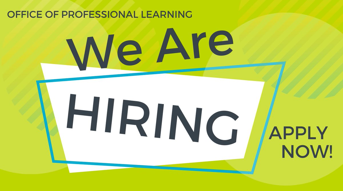 We're hiring! 📢📢📢
Applications are now open for the Coordinating Teacher, Professional Learning Grants position.
💻To apply, visit: bit.ly/professional_l…