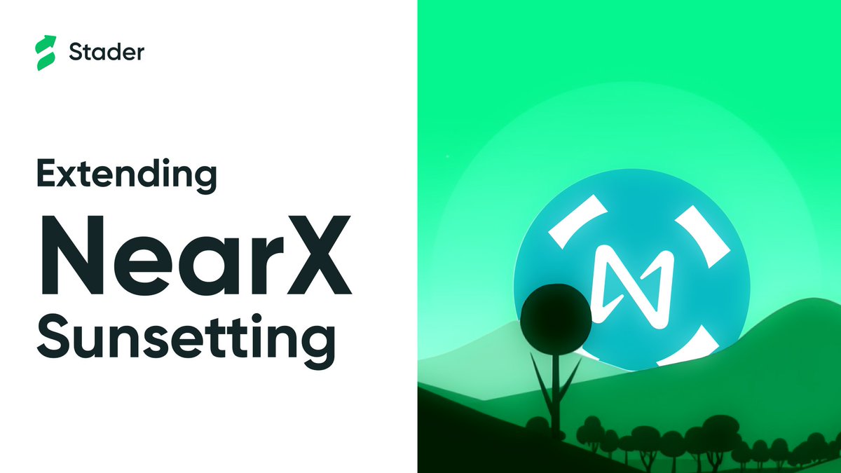 Attention NearX community 📢 The last date for unstaking via our dApp has been extended to 31st Jan 2024. However, all maintenance activities, including auto-compounding & updating the exchange rate, have been stopped. Request you to unstake on priority.