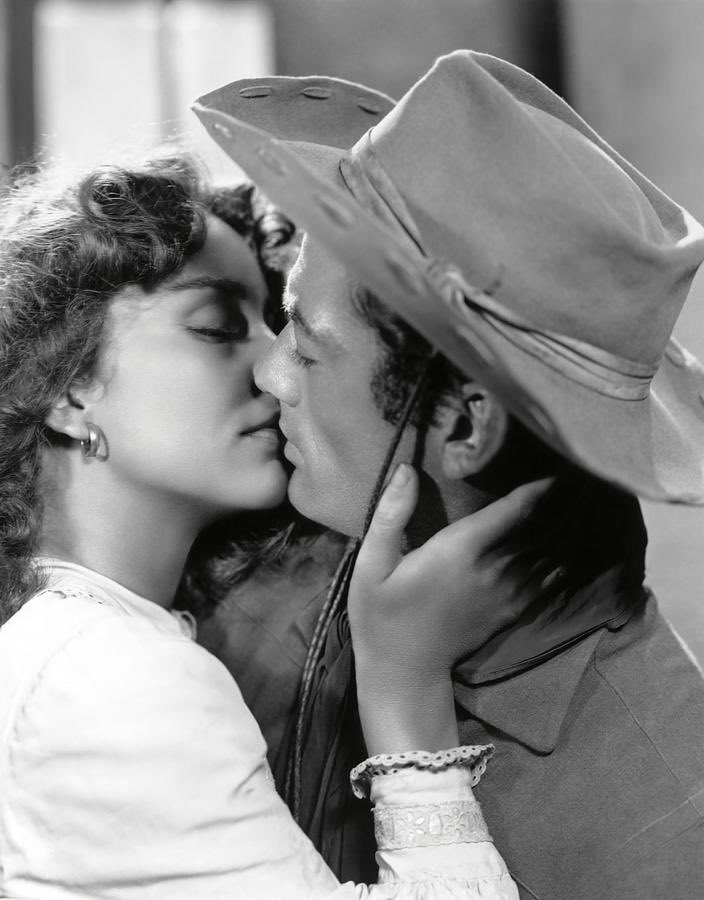 Gregory Peck and Jennifer Jones in Duel in the Sun, 1946