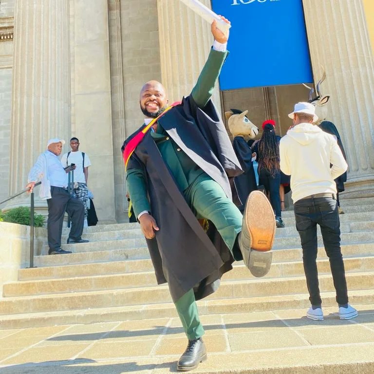 I uplift this testament from Wits University  with bubbles as I celebrate my winning! I am a Witsie Forever. Thank you to the Centre for Researching Education and Labour for transforming my standard of education! I am a happy graduate from the REAL-Centre