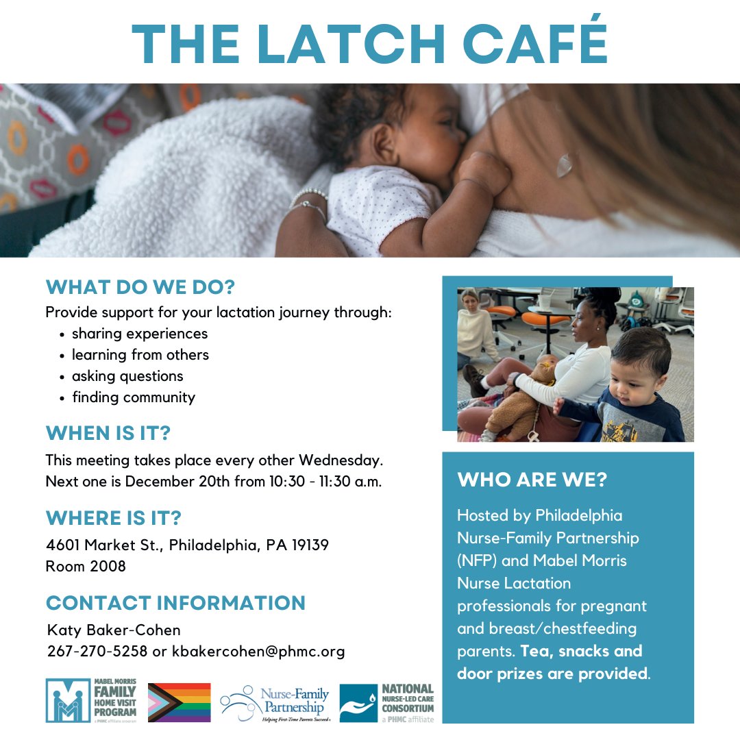 Need support during your lactation journey? Join us on December 20th from 10:30 - 11:30 a.m. ET to enter a safe space with other breast/chestfeeding parents and lactation professionals. Contact Katy Baker-Cohen for more information!