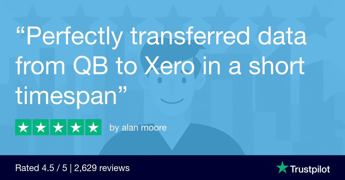 movemybooks's tweet image. Just another 5-star review from a happy customer ... #quickbooks #xero #dataconversion #migration