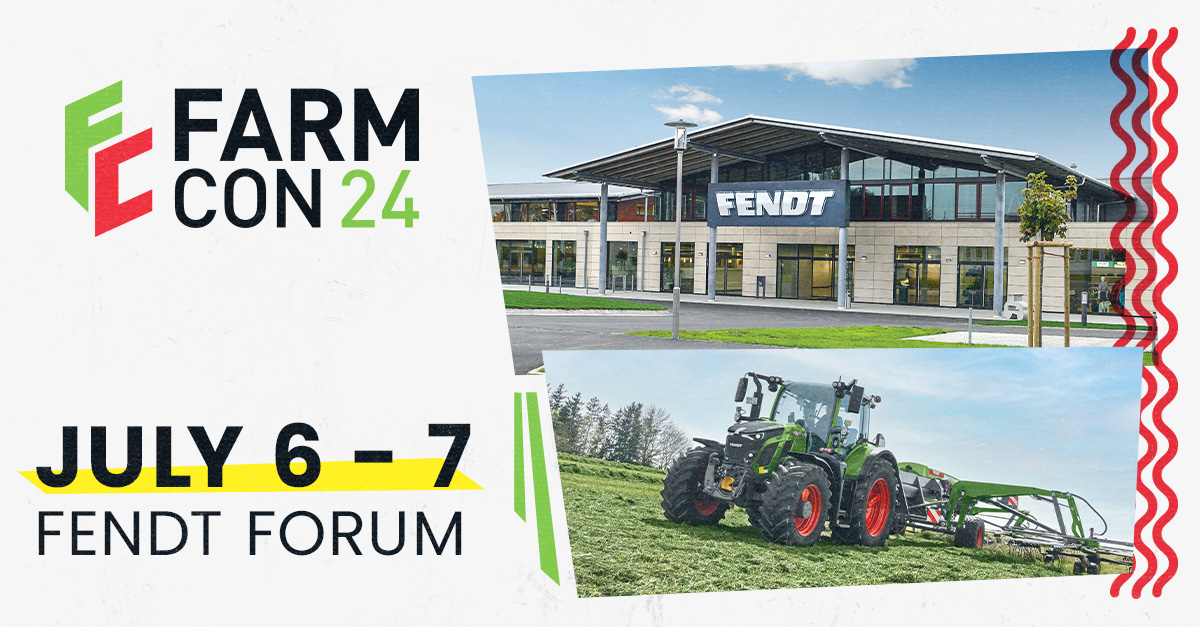 Save the date: The annual community meet-up FarmCon 24: 6/7 July 2024 at Fendt Forum, Marktoberdorf! There will be exciting talks and news for fans, modders, and all @farmingsim friends! Tickets available at Eventbrite: eventbrite.de/e/farmcon-24-t… #farmcon #community #meet-up
