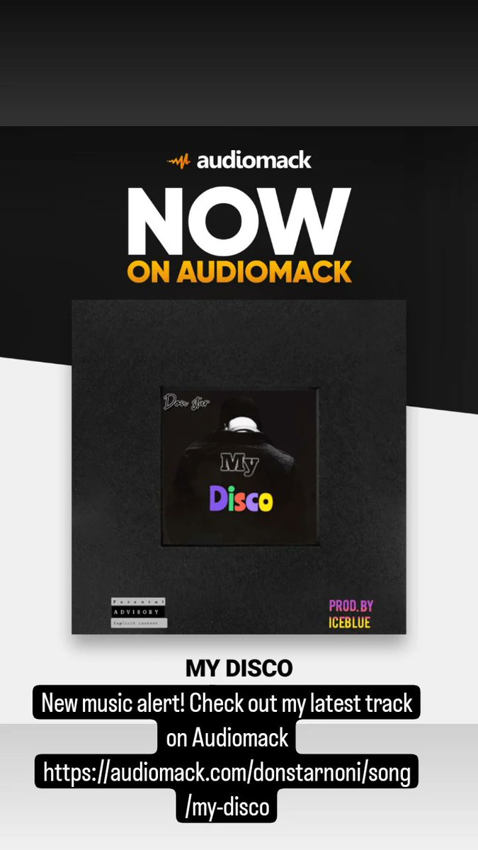 Buchi_official1's tweet photo. New music alert! 
Check out my latest song "My disco" on Audiomack. Click on below 👇 https://t.co/QuG4WCJGSs
#mydisco #music https://t.co/wtUdVNmlnR