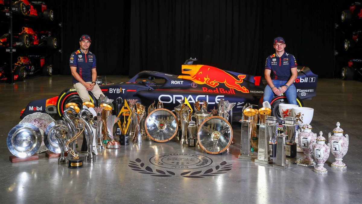📸 All of the trophies Red Bull got in 2023