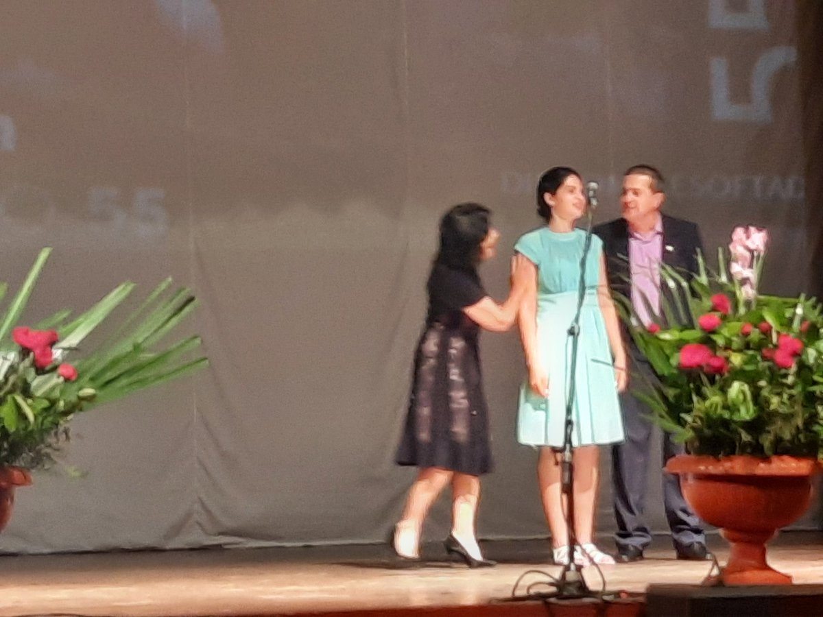 La mejor estudiante en docencia de la FACIM