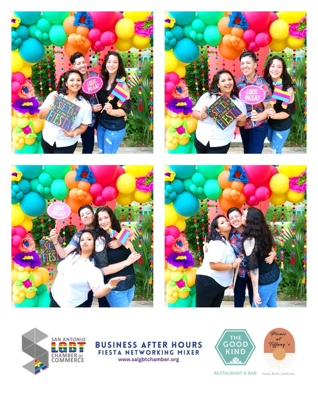 salgbtchamber's tweet photo. Flashback to April 26th when we had an amazing time at our Quarterly Networking Mixer, celebrating Fiesta San Antonio with community leaders and allies! 🎉

Huge thanks to The Good Kind Southtown for being incredible hosts and to Picnic at Tiffany's for creating a stunning backdrop for our photo booth. 📸✨

While the event may be in the rearview mirror, the memories and connections made continue to shine bright. Stay updated on all our upcoming events by visiting https://t.co/h57iBrP6AC. Let's keep the momentum going! 💪🌈 #ThrowbackThursday #SALGBTChamber #LGBTBiz