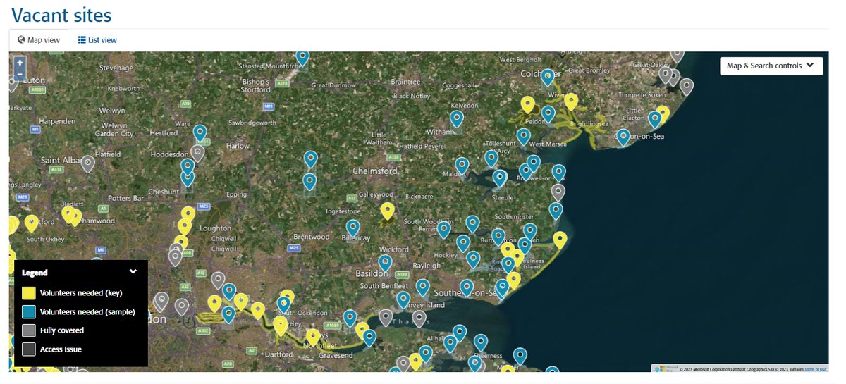 Can you help with the @_BTO Winter Gull Survey in #Essex? One visit is required on/around 21st January 2024. Thank you! app.bto.org/wings/public/v… @WeBS_UK #WinGS