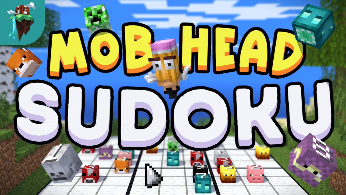 PolymapsMC's tweet image. The classic puzzle game of Sudoku reimagined for Minecraft!

Our newest map: Mob Head Sudoku ✏️is now available on the #Minecraft Marketplace.

Find out more at: polymapsmc.com/mob_head_sudoku