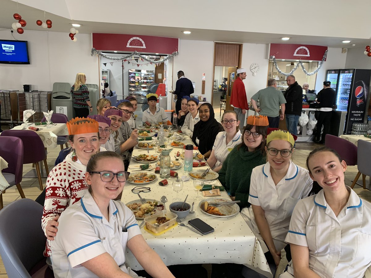 Work Christmas dins today! What a beautiful bunch of faces 😉🎄 #hospitalchristmas #dreamteam #mysltday
