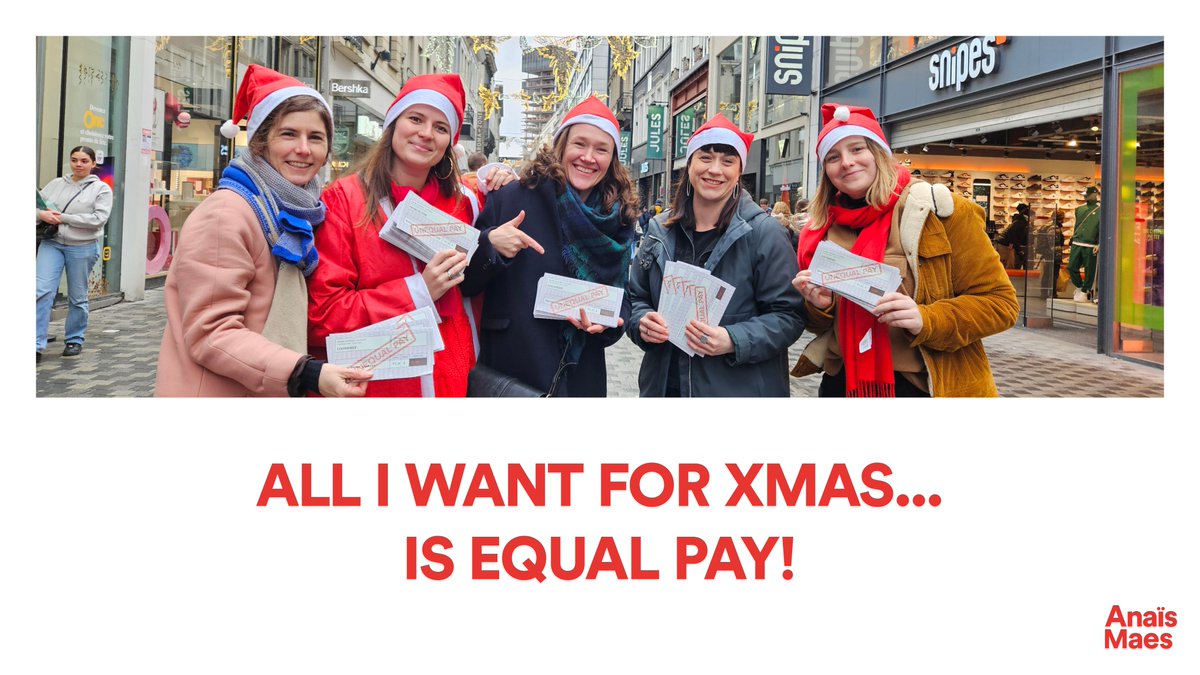 𝑨𝒍𝒍 𝑰 𝒘𝒂𝒏𝒕 𝒇𝒐𝒓 𝑪𝒉𝒓𝒊𝒔𝒕𝒎𝒂𝒔 𝒊𝒔 𝒆𝒒𝒖𝒂𝒍 𝒑𝒂𝒚! Unequal Pay Day 2023: vrouwen werken gemiddeld al bijna 2 maanden gratis. Laten we de loonkloof dichten! Ontdek hoe je de kloof kunt verkleinen: zijkant.be/unequal-pay-da…