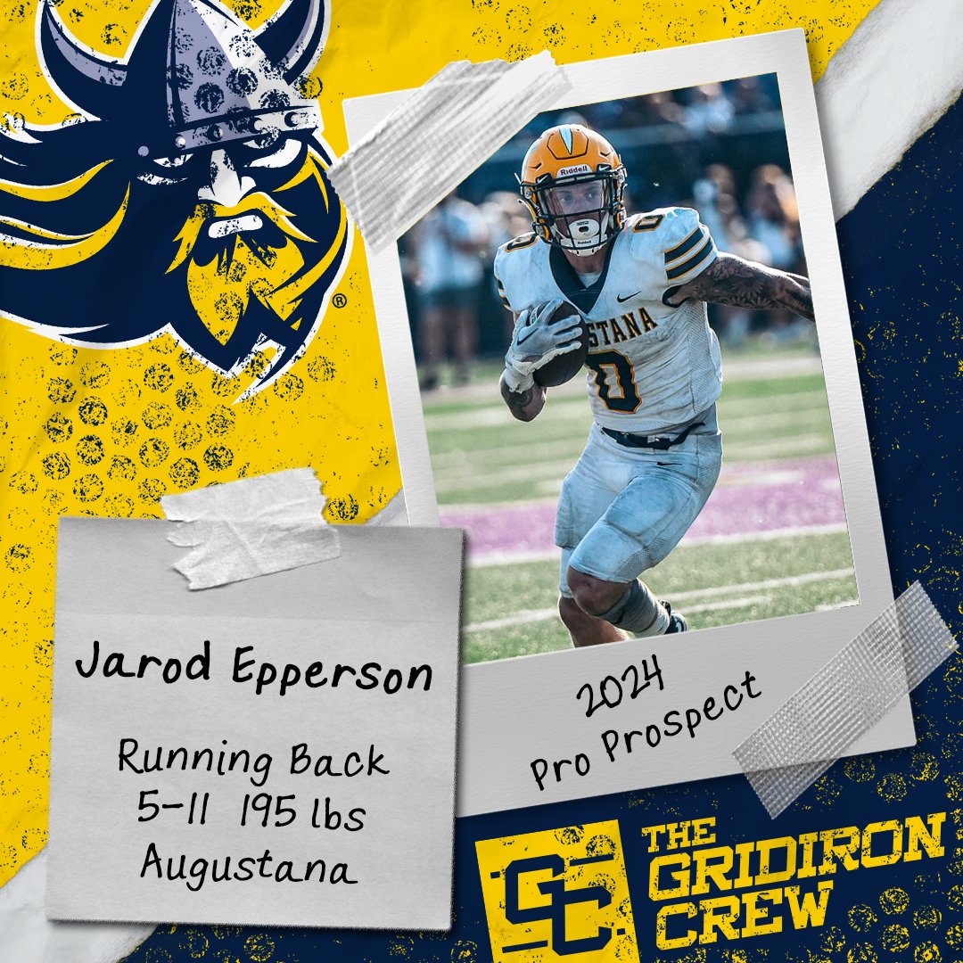 The Gridiron Crew ๐ (@gridiron_crew) on Twitter photo โ ๏ธ Attention Pro Scouts, Coaches, and GMs โ ๏ธ
You need to look at 2024 Pro Prospect, Jarod Epperson <a href="/EppersonJarod/">Jarod Epperson</a>, a RB from <a href="/AugieFB/">Augustana Football</a>
๐ See our Interview: thegridironcrew.com/jarod-eppersonโฆ
#2024ProProspect #DraftTwitter #NFLDraft #NFL #CFLDraft #CFL #ProFootball ๐ โ ๏ธ Attention Pro Scouts, Coaches, and GMs โ ๏ธ
You need to look at 2024 Pro Prospect, Jarod Epperson <a href="/EppersonJarod/">Jarod Epperson</a>, a RB from <a href="/AugieFB/">Augustana Football</a>
๐ See our Interview: thegridironcrew.com/jarod-eppersonโฆ
#2024ProProspect #DraftTwitter #NFLDraft #NFL #CFLDraft #CFL #ProFootball ๐