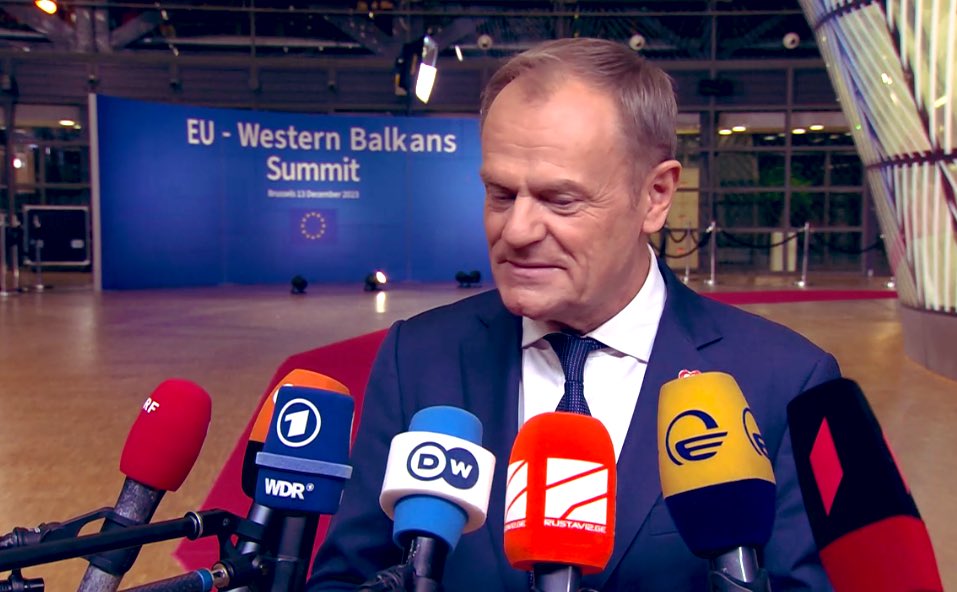 'Poland is back in Europe,' the country’s new prime minister, Donald Tusk, says in Brussels, adding: 'This is the most important moment of my political career.'