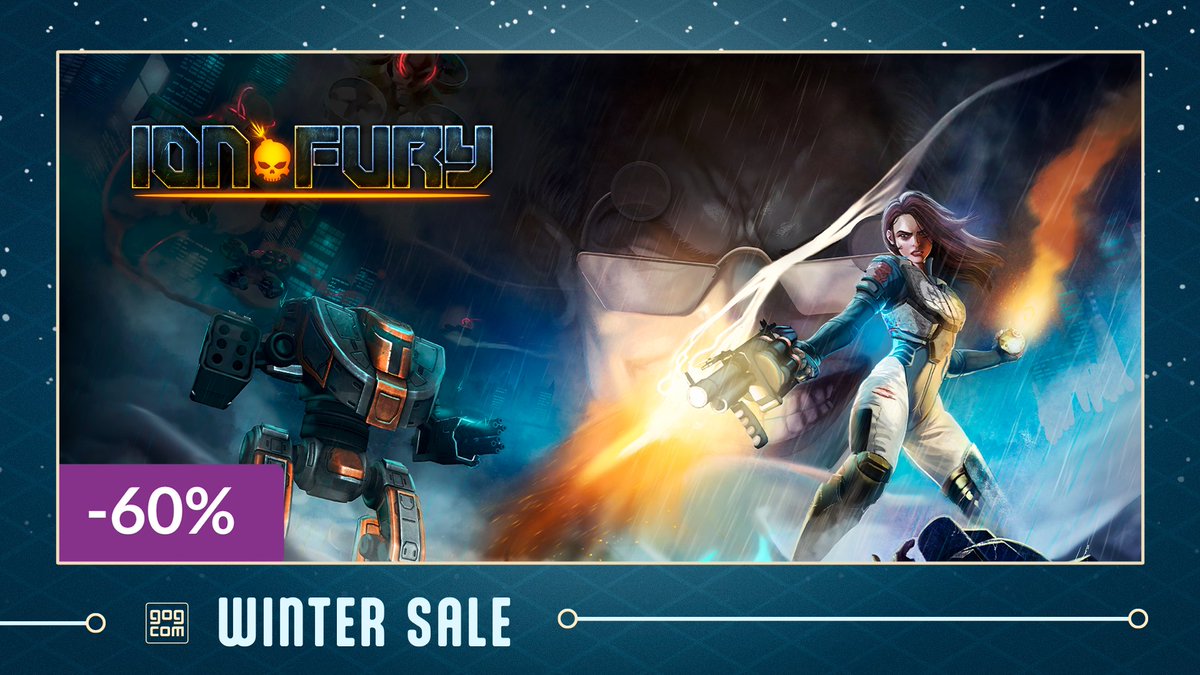 Hail to the queen. Pick up the adrenaline-fueled old school FPS, Ion Fury, for 60% off during the @GOGcom Winter Sale until January 5th! ➡️ 3drealms.live/IonFuryGOG